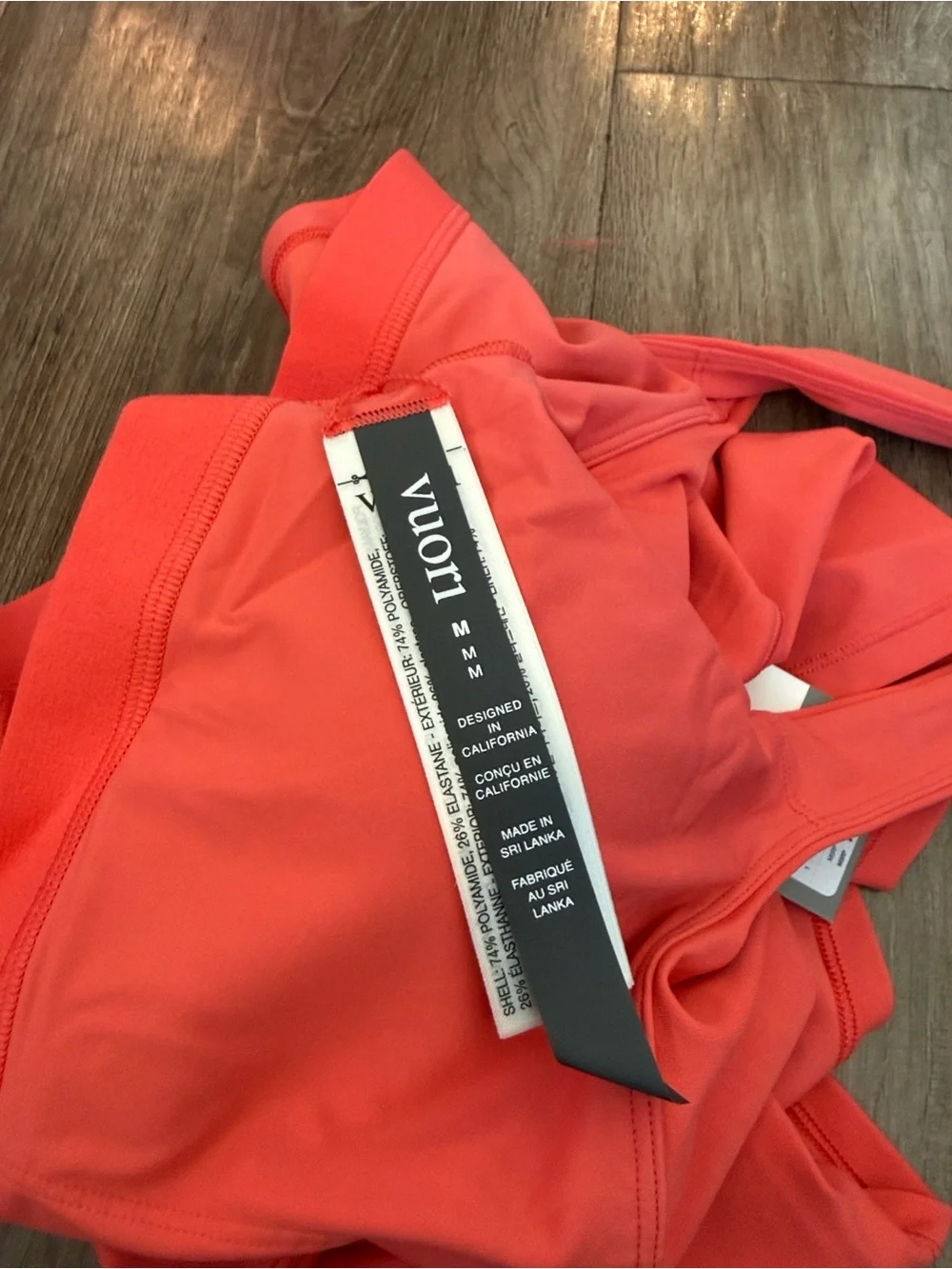 VUORI AllTheForm Bright Coral Matching Set Size Medium NWT Tank + Shorts $138